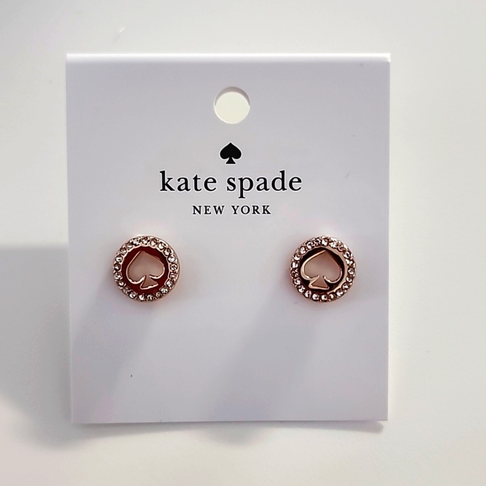 (BNWT) Kate Spade Spot the spade halo studs